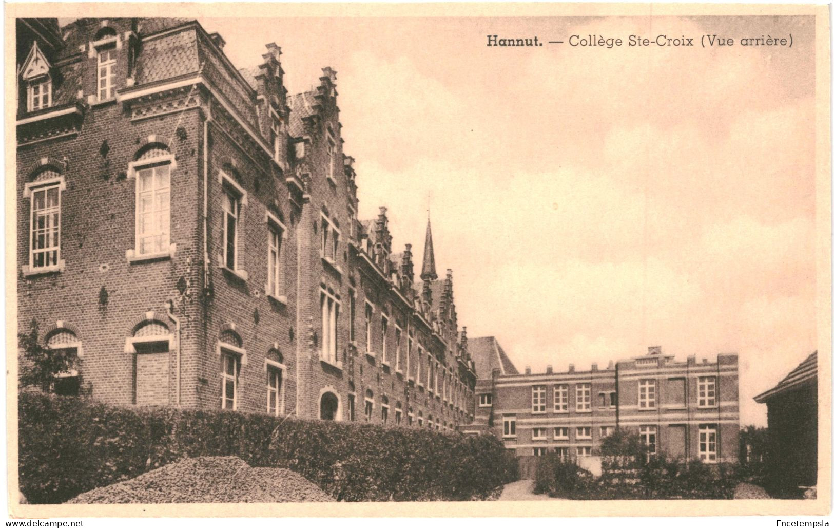 CPA Carte Postale Belgique Hannut Collège SAinte Croix Vue Arrière    VM67507ok - Hannuit