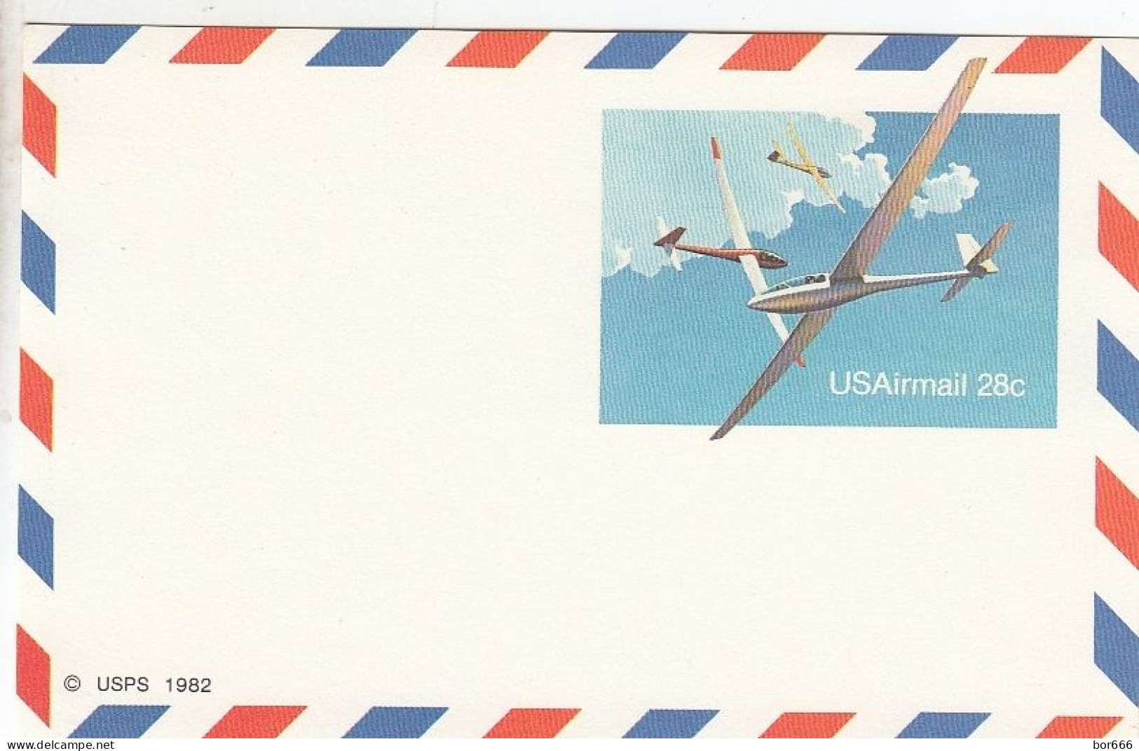GOOD USA Postcard With Original Stamp 1982 - Aviation - 1981-00