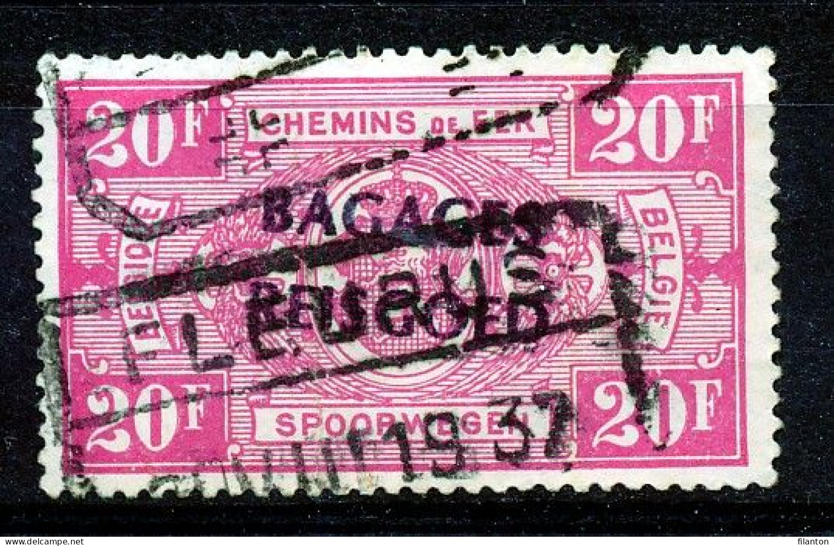 BELGIE - OBP Nr BA 20 - Bagages - Gest./obl. "FLEURUS" - Cote 22,00 € - (ref. 36.312) - Gepäck [BA]