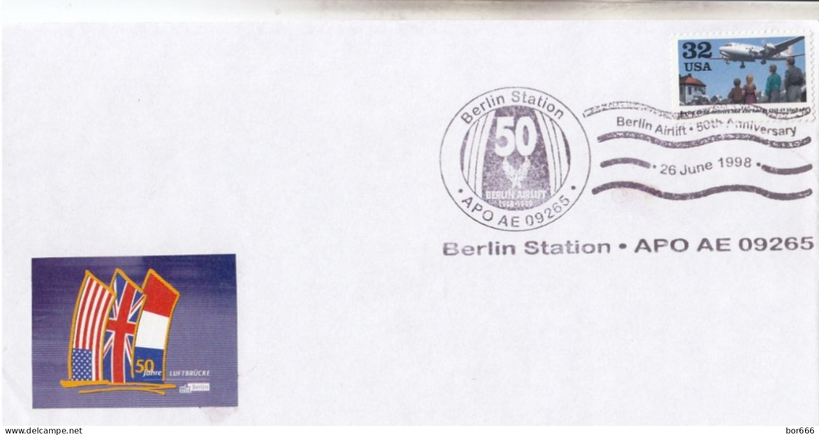 GOOD USA Event Cover 1998 - Aviation / Berlin Airlift - 1981-00