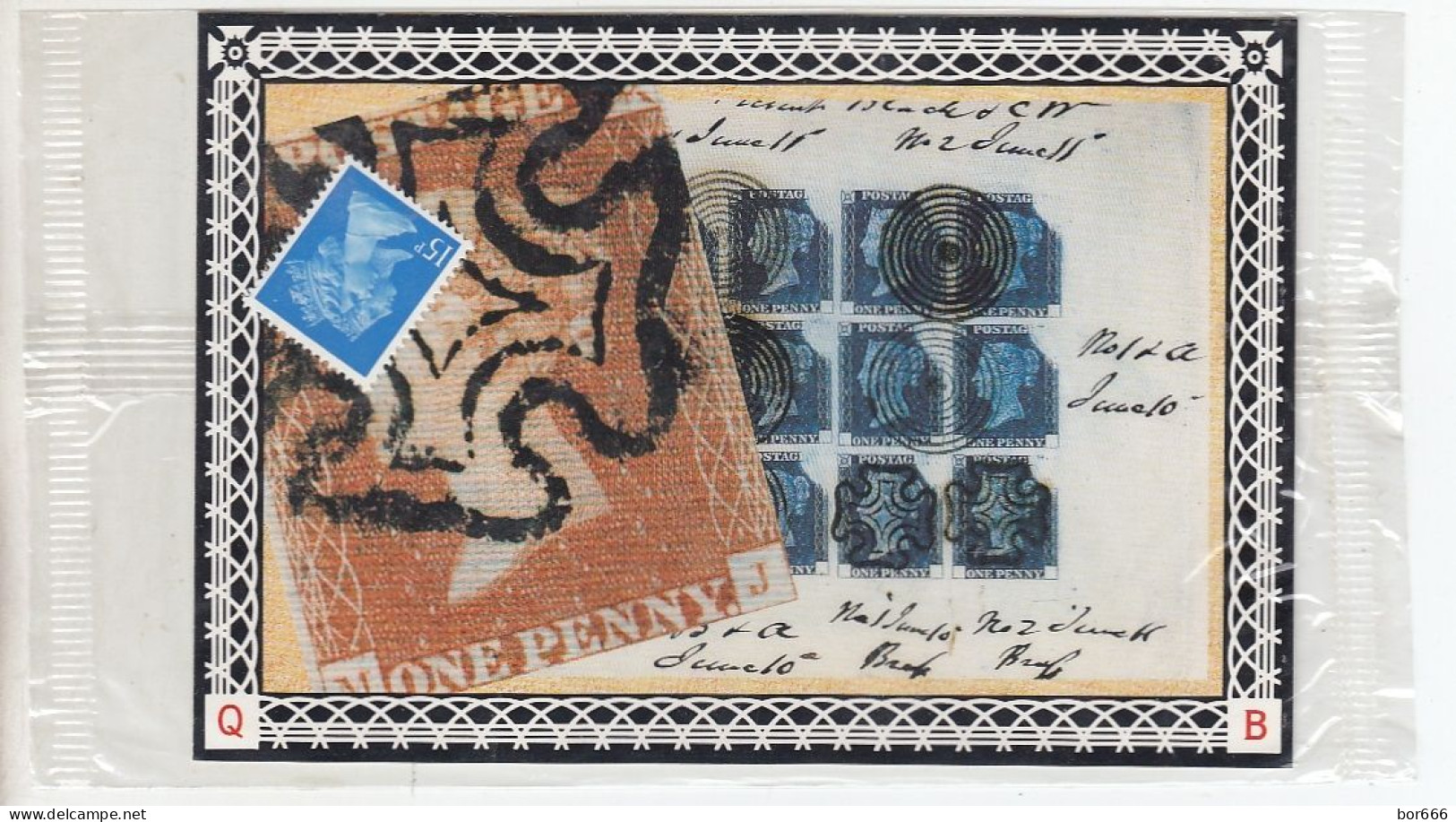 GOOD GB Postcard - Demise Of The Penny Black - Carte Massime