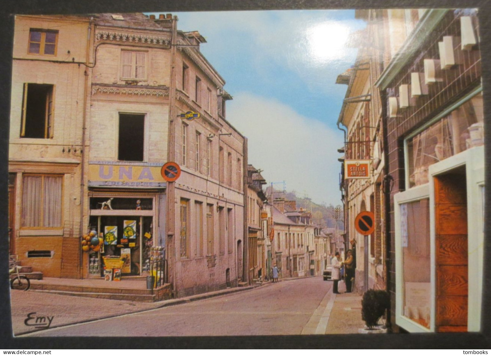 76 - Valmont - Carte Photo - La Rue Jules Crochemore - Commerces - épicerie UNA - Le Goubey N° 2 - TBE - - Valmont
