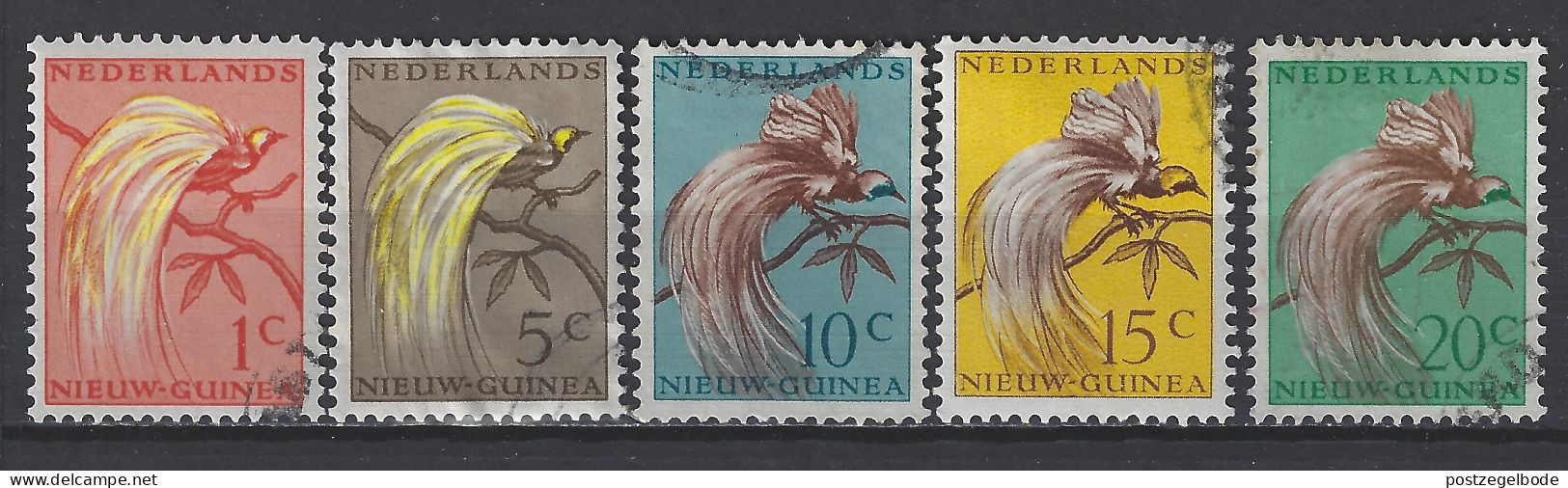 Nederlands Nieuw Guinea Dutch New Guinea Used ; Paradijsvogel Bird Of Paradise Oiseau De Paradis Vogel Bird Ave Oiseau - Perroquets & Tropicaux