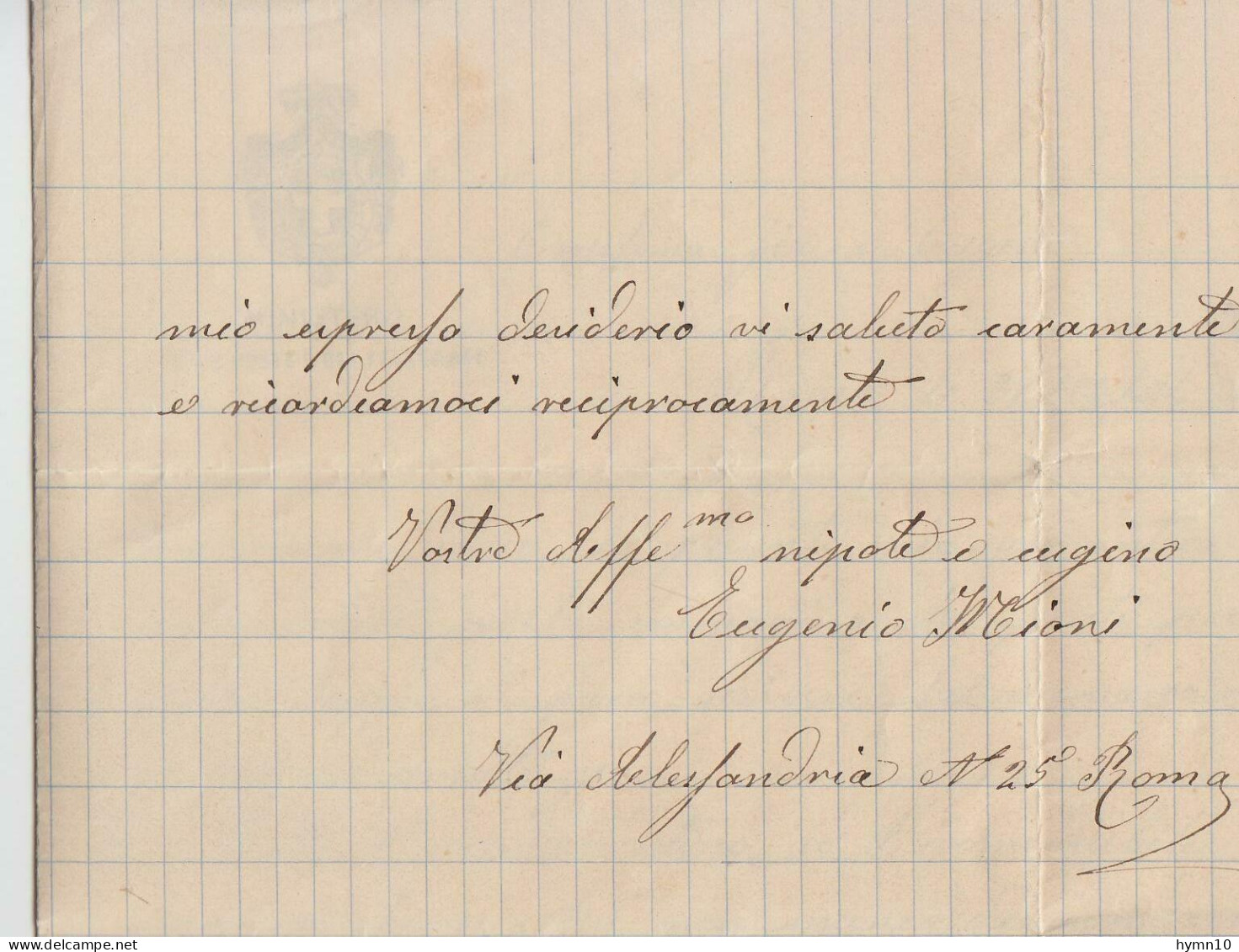 1904 LETTERA TIMBRO Meccanico A BANDIERA+da MINISTERO Delle POSTE E TELEGRAFI-C74 - Marcophilia (AirAirplanes)