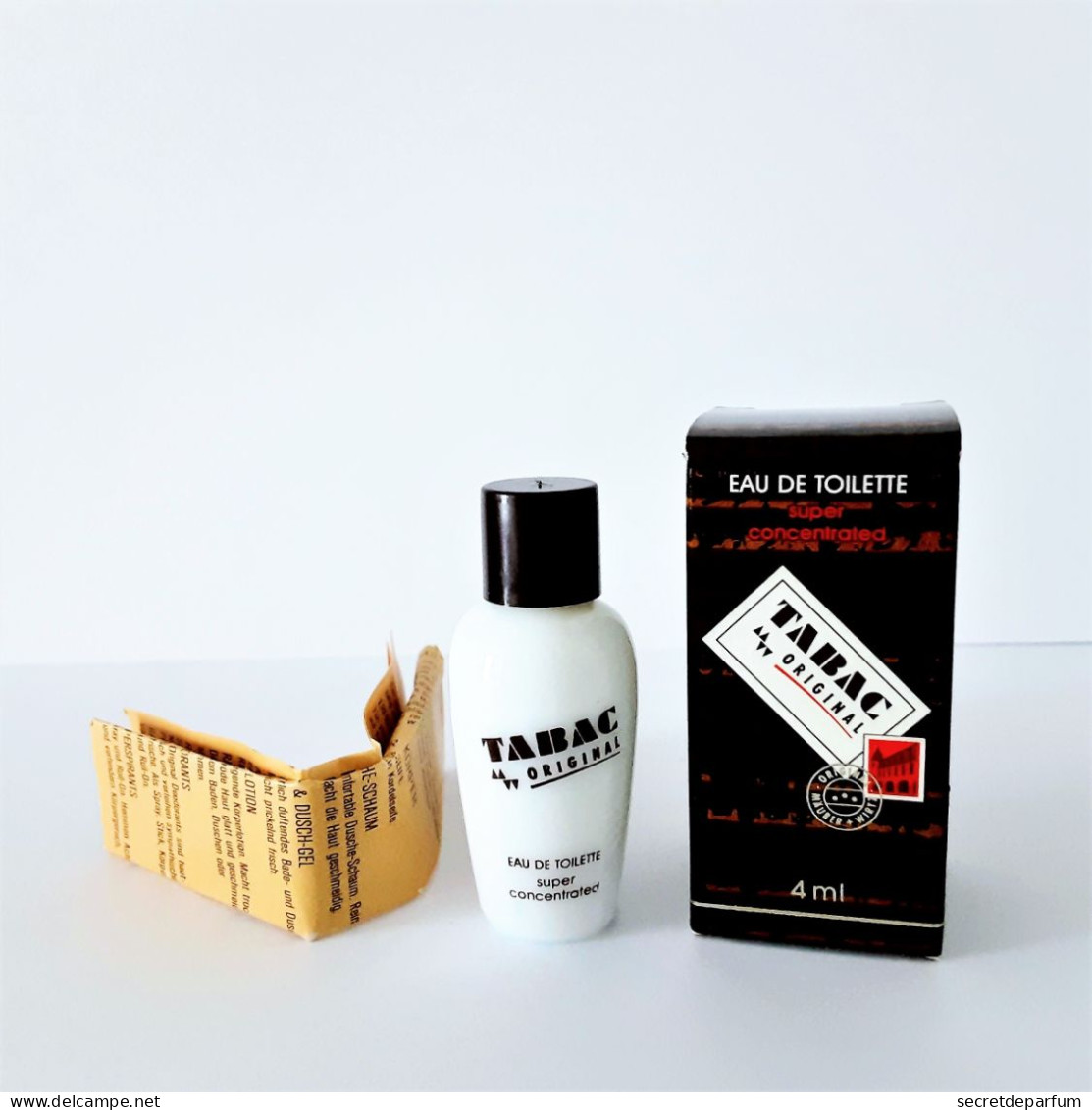 Miniatures De Parfum TABAC ORIGINAL EDT  Super Concentrée 4 Ml  VIDE  + Boite - Miniatures Hommes (avec Boite)