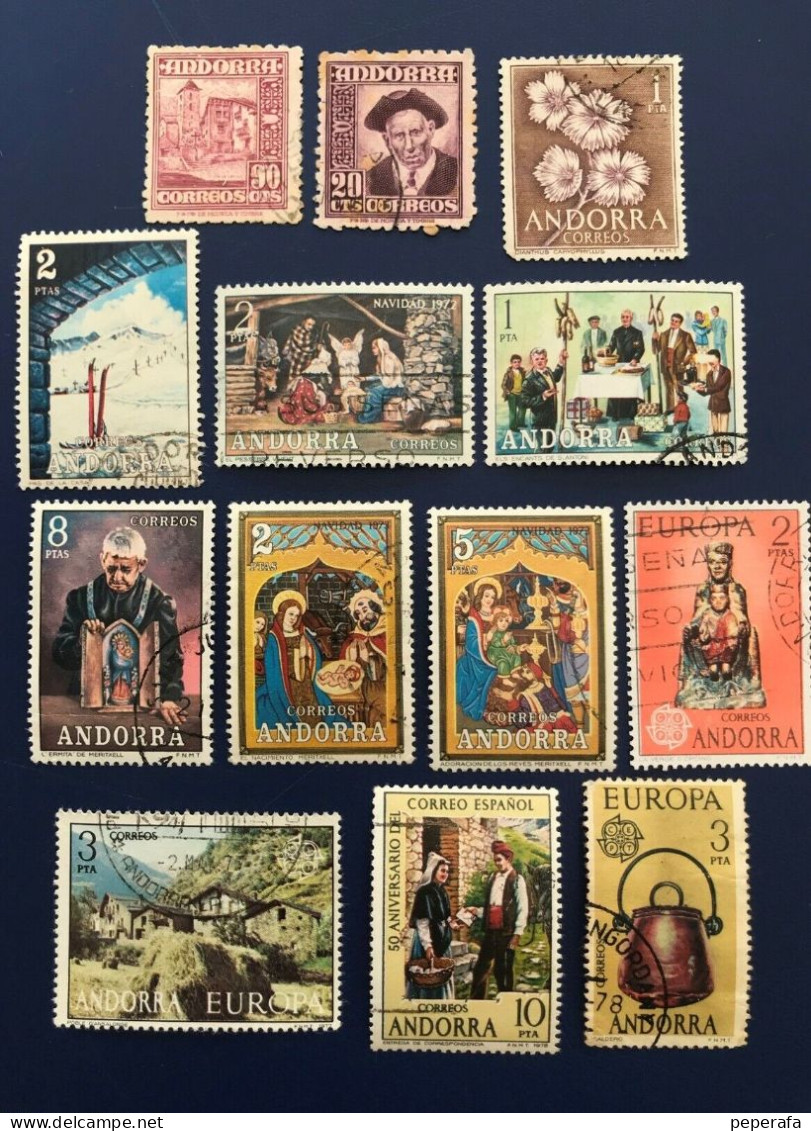 Spanish Andorra 1929, Collection, Used - Used Stamps