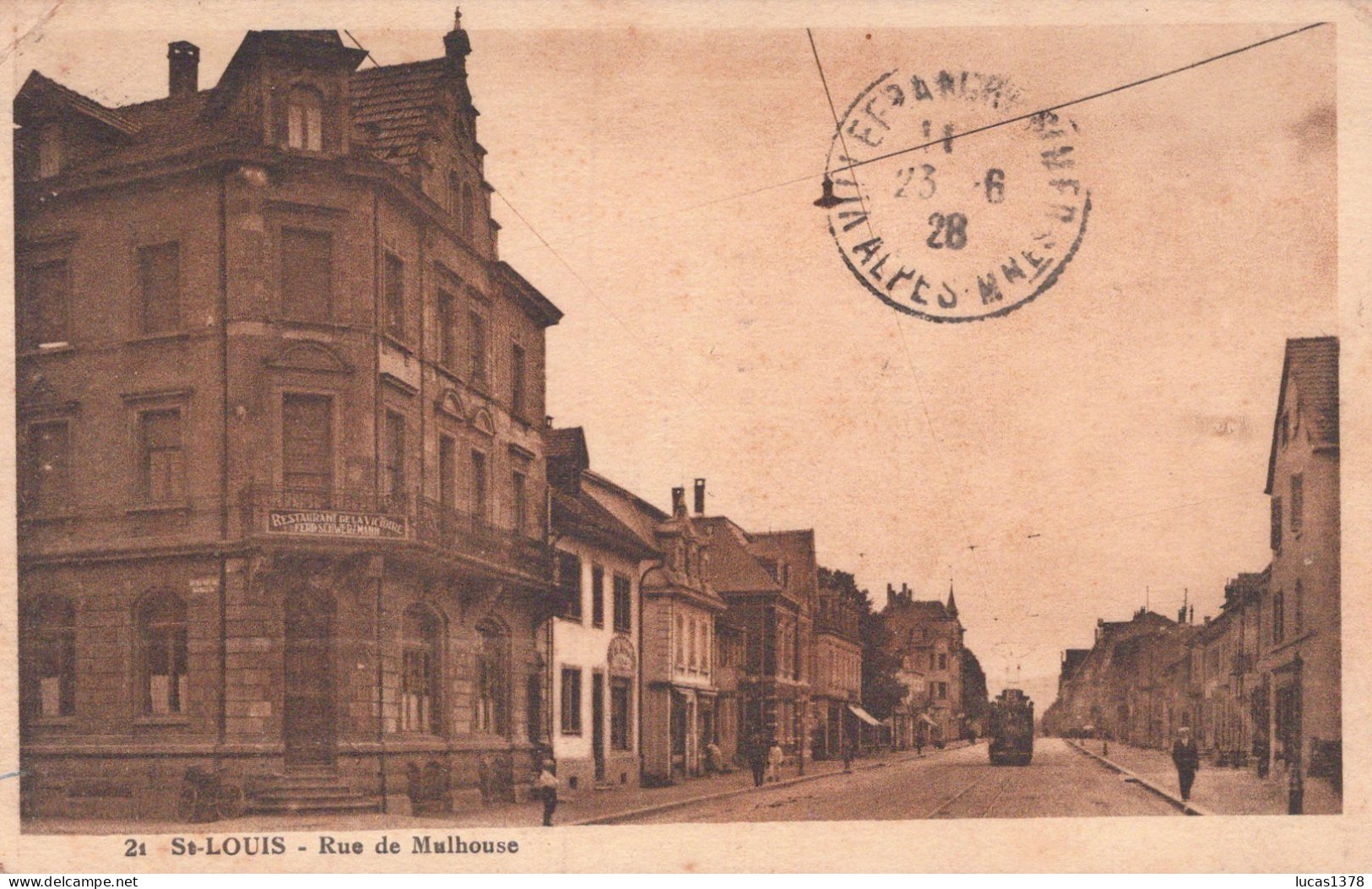 68 / ST LOUIS / RUE DE MULHOUSE / PLAN RARE - Saint Louis