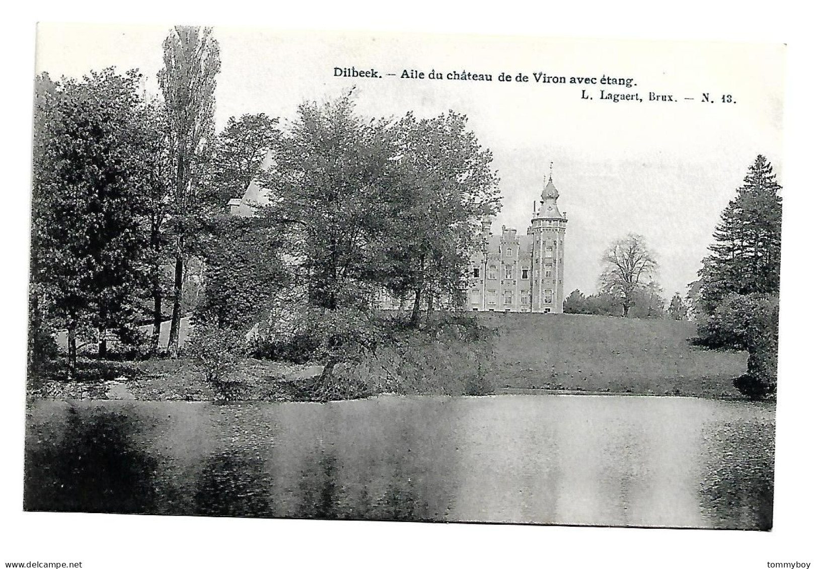 CPA Dilbeek - Aile Du Château De Viron Avec étang - Dilbeek