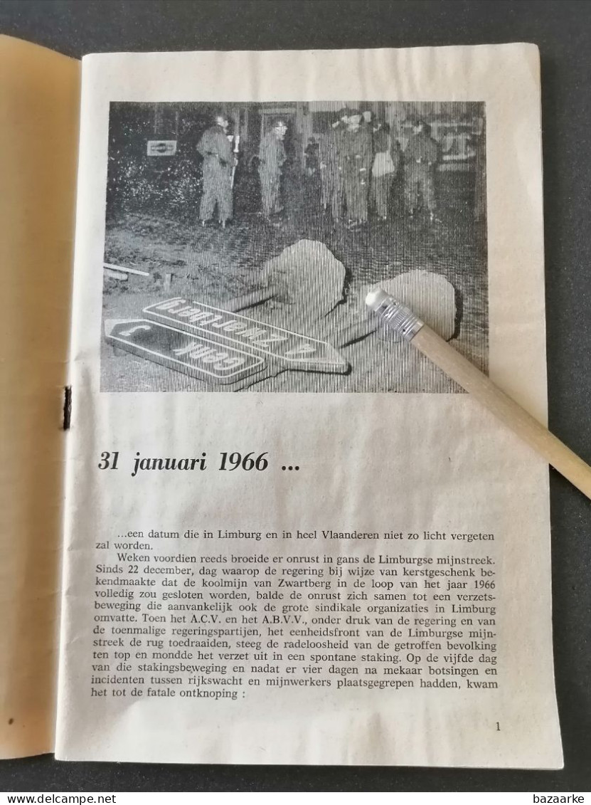 ZWARTBERG GENK 1966 / WITBOEK VAN DE VOLKSUNIE / DE MIJN / OVER ZWARTBERG / THEO HECKEN / ARCILA ANTONIO - Vecchi