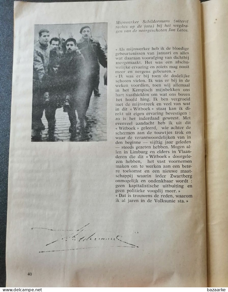 ZWARTBERG GENK 1966 / WITBOEK VAN DE VOLKSUNIE / DE MIJN / OVER ZWARTBERG / THEO HECKEN / ARCILA ANTONIO