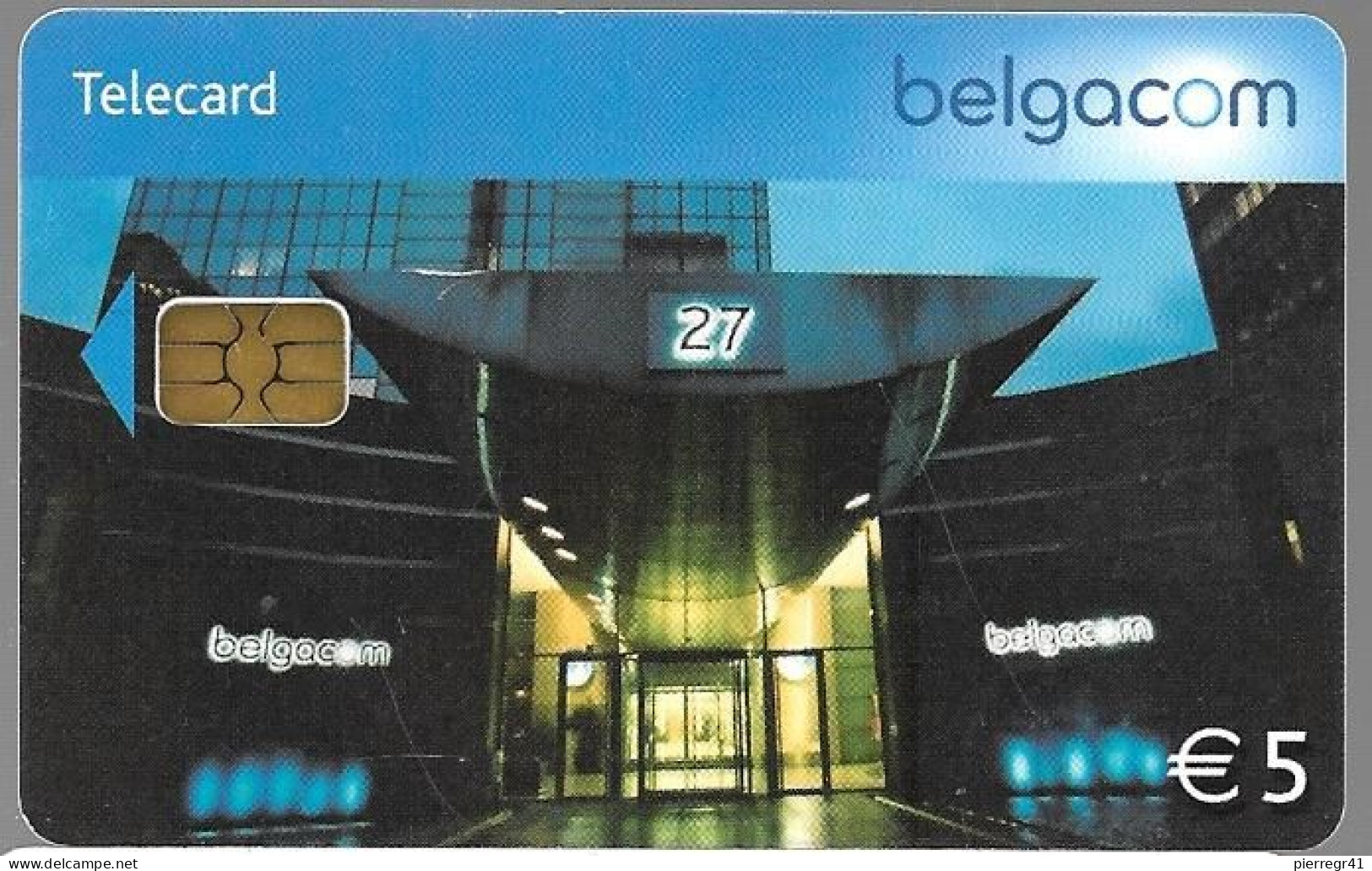 TC-PUBLIC-BELGACOM-5€-Gem6-31/08/2008-BATIMENT BELGACOM-TBE - - Con Chip