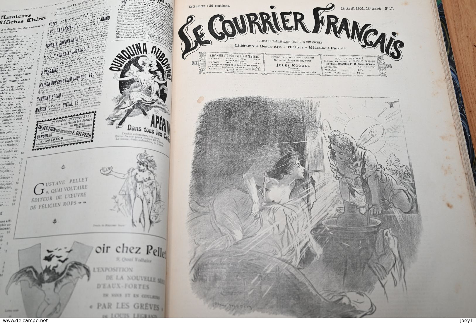 Le Courrier Français  Relié Du 6 Janvier 1901 Au 29 Décembre 1901 Très Bon état - Other & Unclassified
