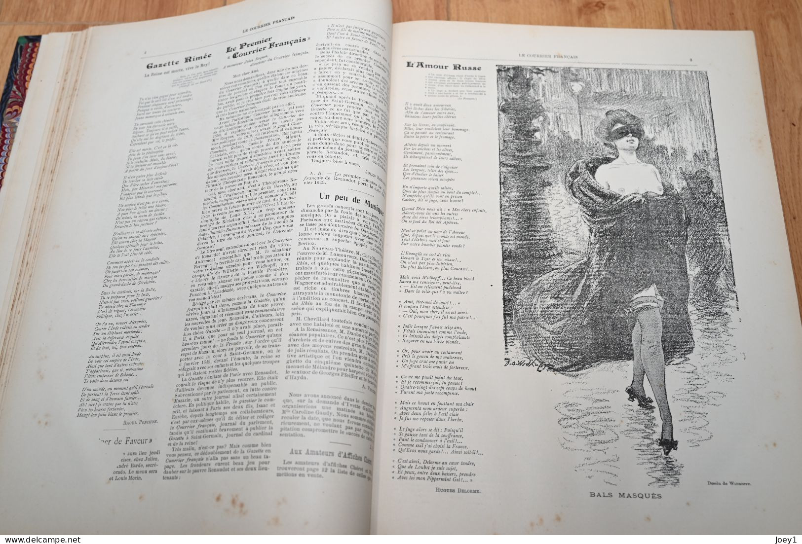 Le Courrier Français  relié du 6 Janvier 1901 au 29 Décembre 1901 très bon état