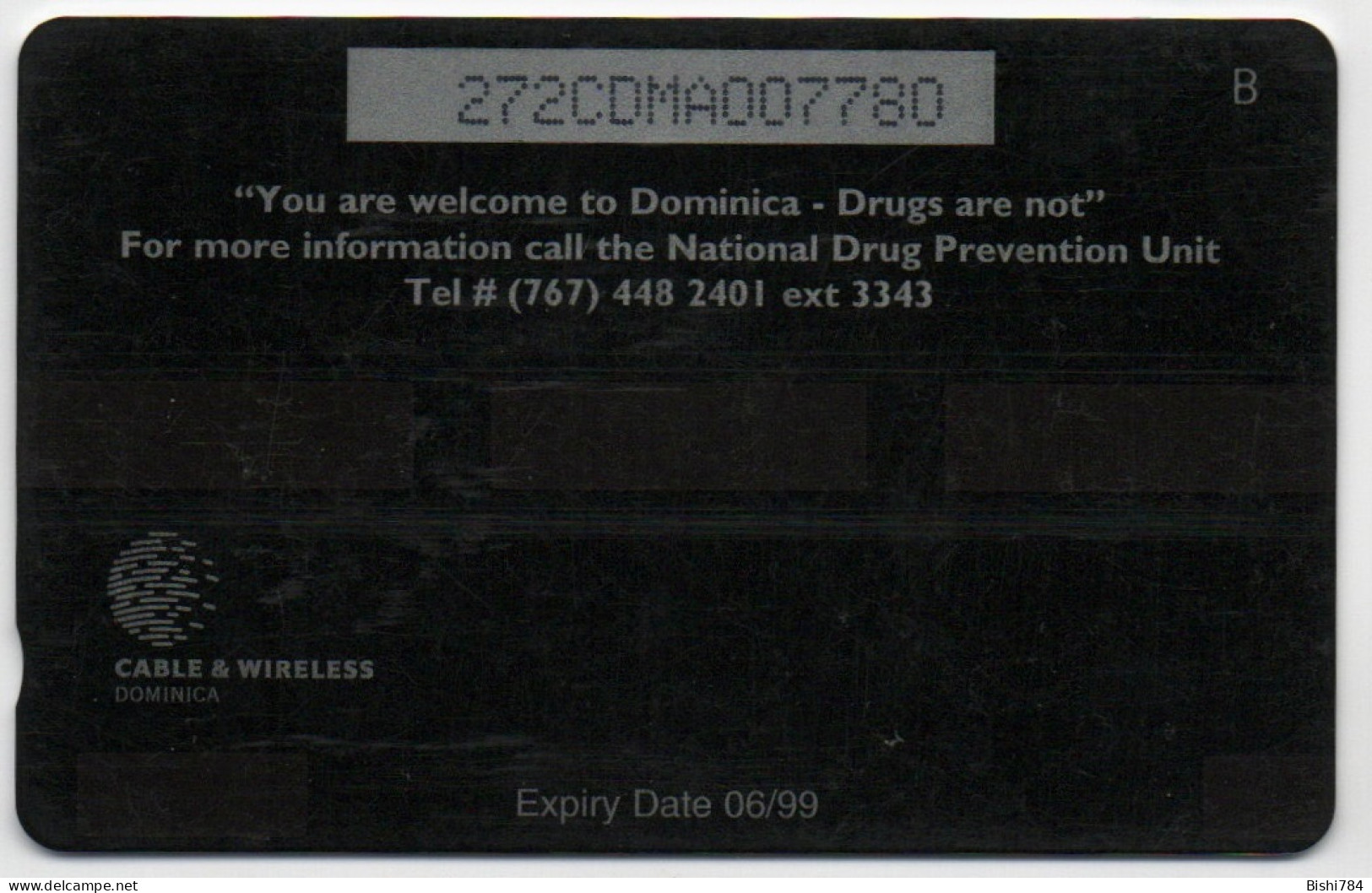 Dominica - Be Alert, Drugs Hurt - 272CDMA - Dominique
