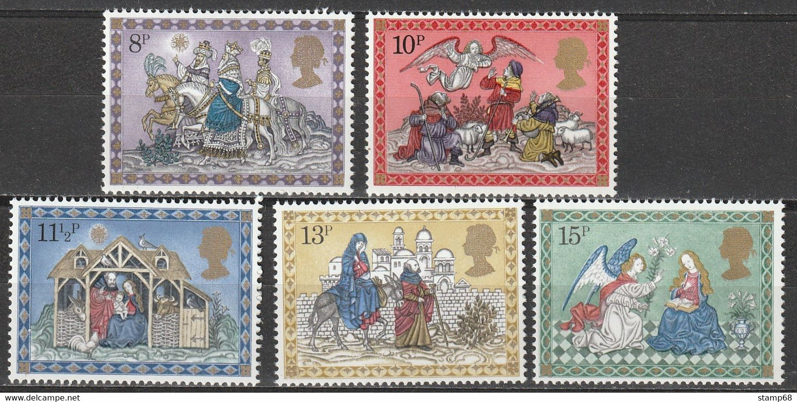 Engeland United Kingdom Mi 812-16 Weihnachten Christmas 1979 MNH Postfris - Unused Stamps