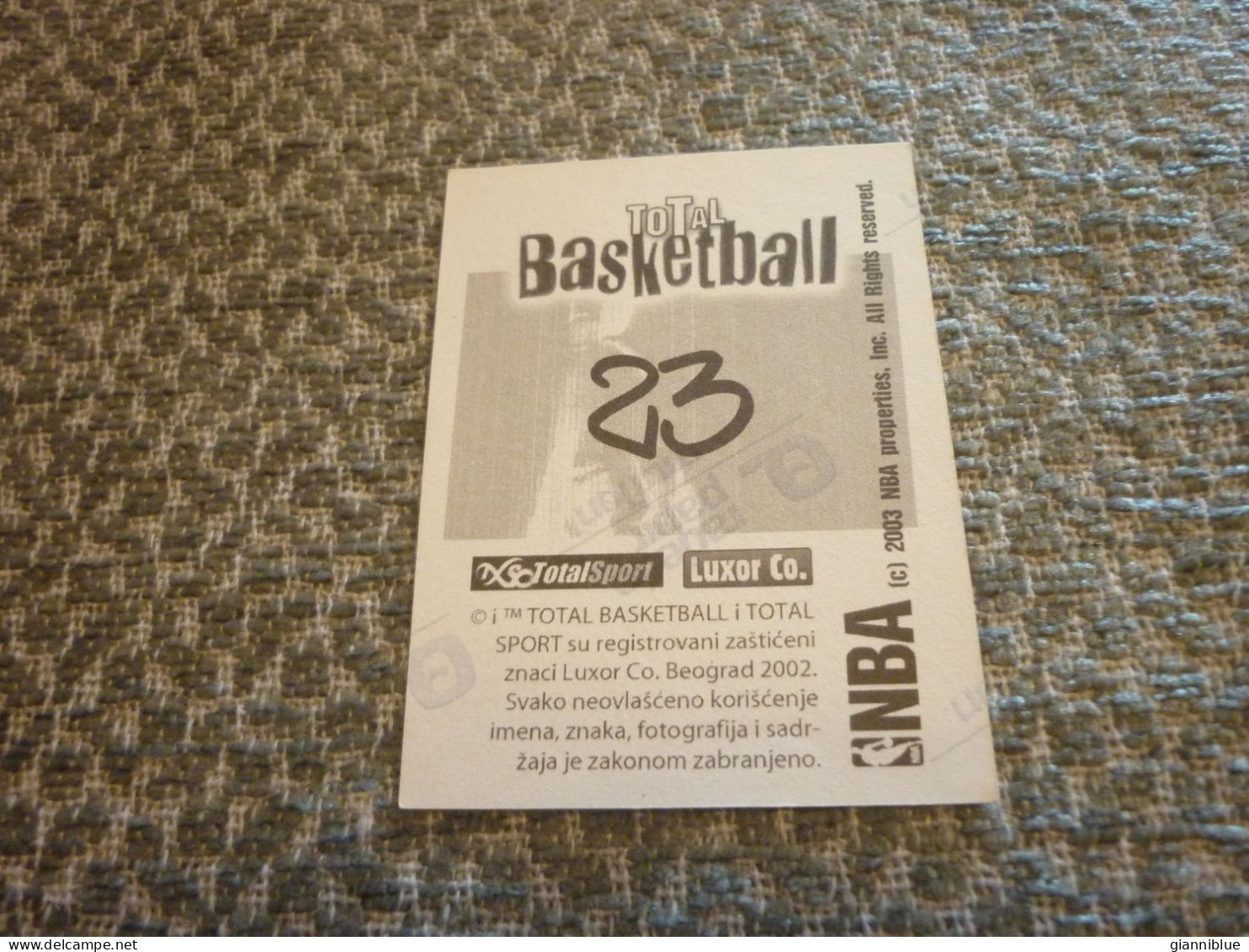 Steve Nash Dallas Mavericks NBA USA US Basket Total Basketball 2002 Serbia Serbian Edition VHTF Sticker - 2000-Now