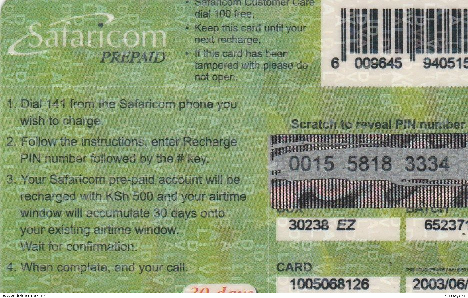 Kenya - Safaricom - Lion (2003/06/30) - Kenya