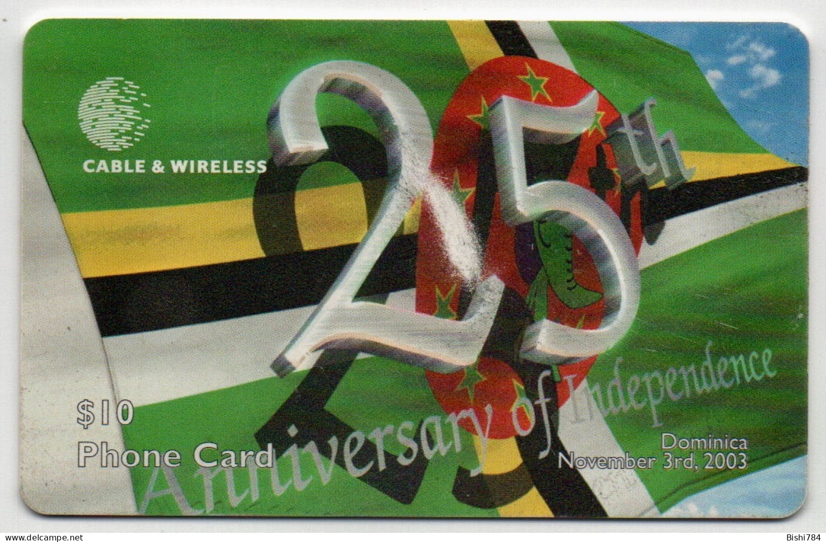 Dominica - 25Yrs Of Independence - Red Chip - Dominique