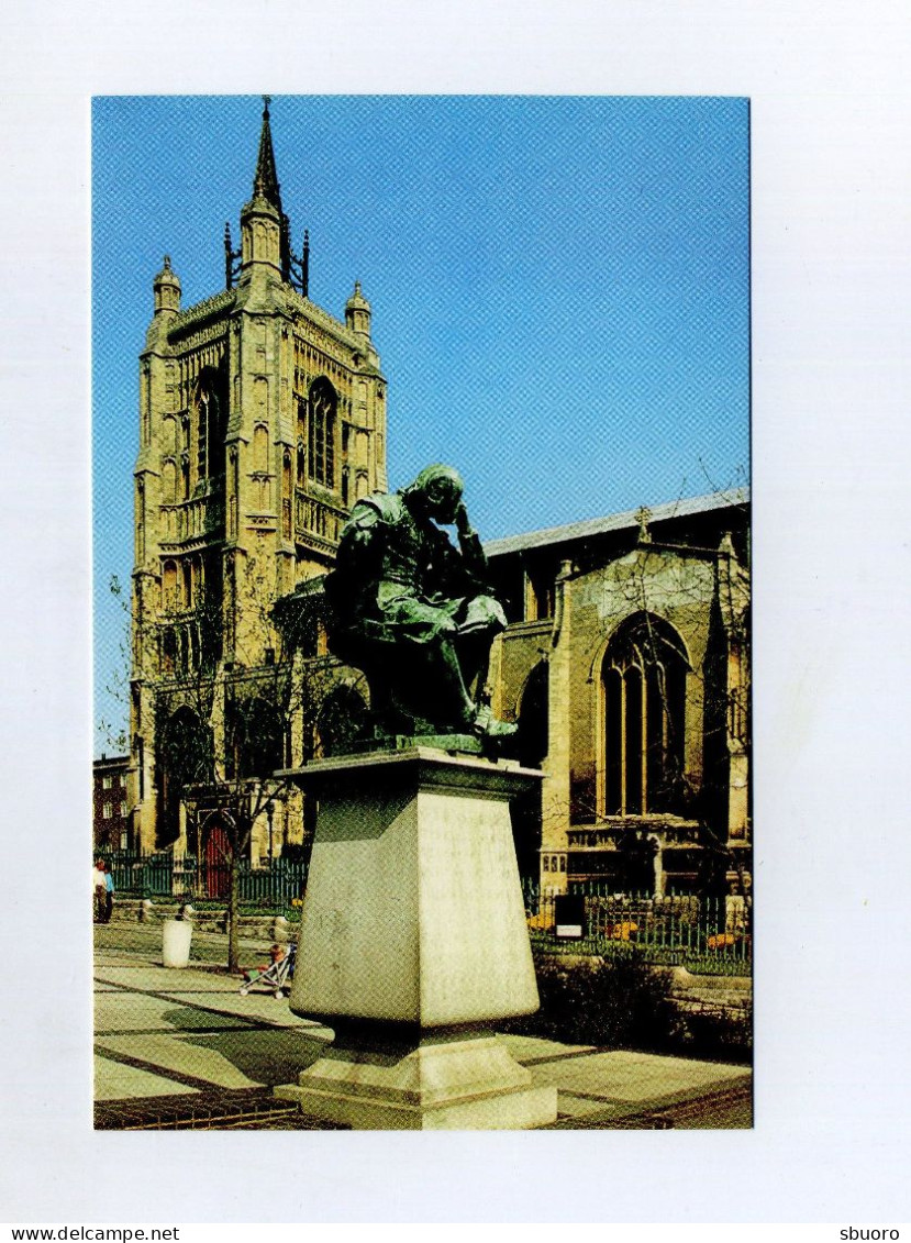 CP Neuve New Postcard. Norwich. Peter Mancroft Church And Statue Of Sir Thomas Browne. Jarrold Edition - Norwich