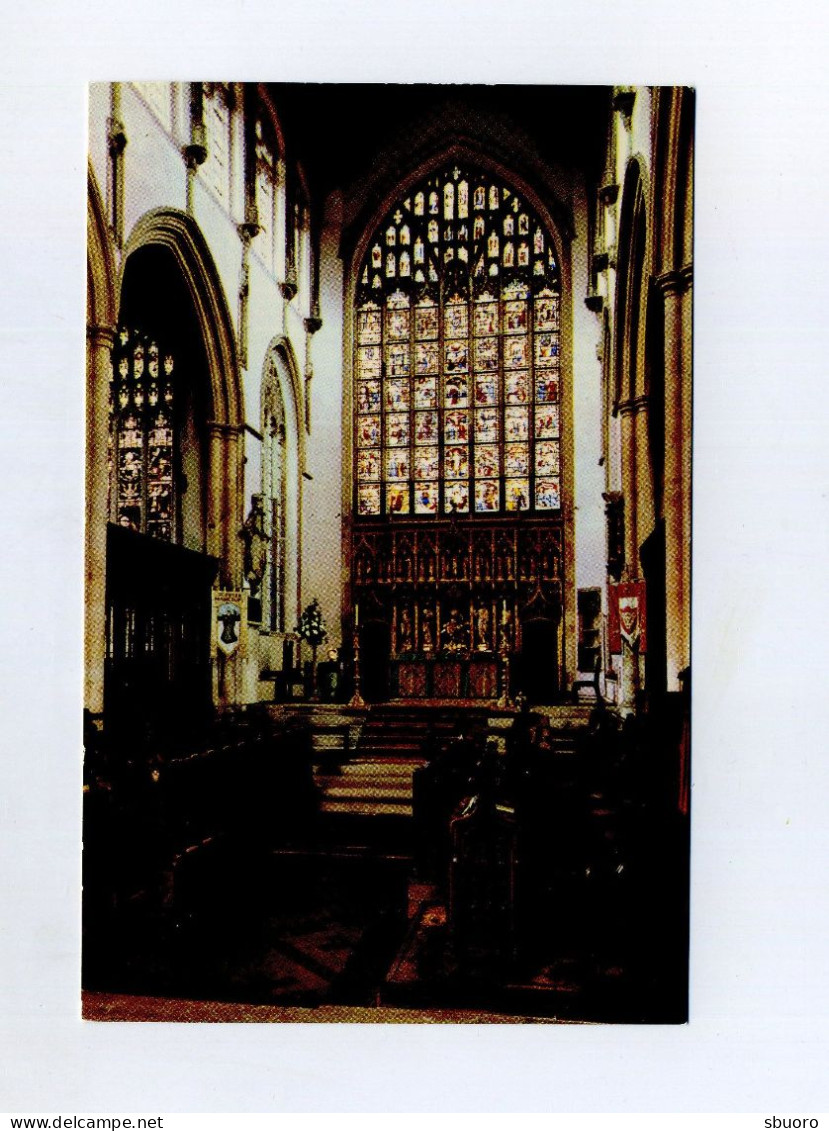 CP Neuve New Postcard. Norwich. Peter Mancroft Church. Chancel And East Window. A Cotman-Color Series Postcard - Norwich