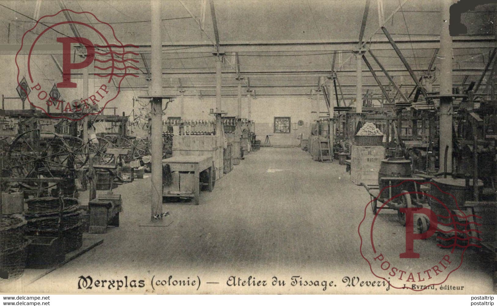 Belgique (Anvers) - Merxplas ( Colonie ) - Atelier Du Tissage. Weverij - J. Evrard éditeur   ANVERS ANTWERPEN - Merksplas