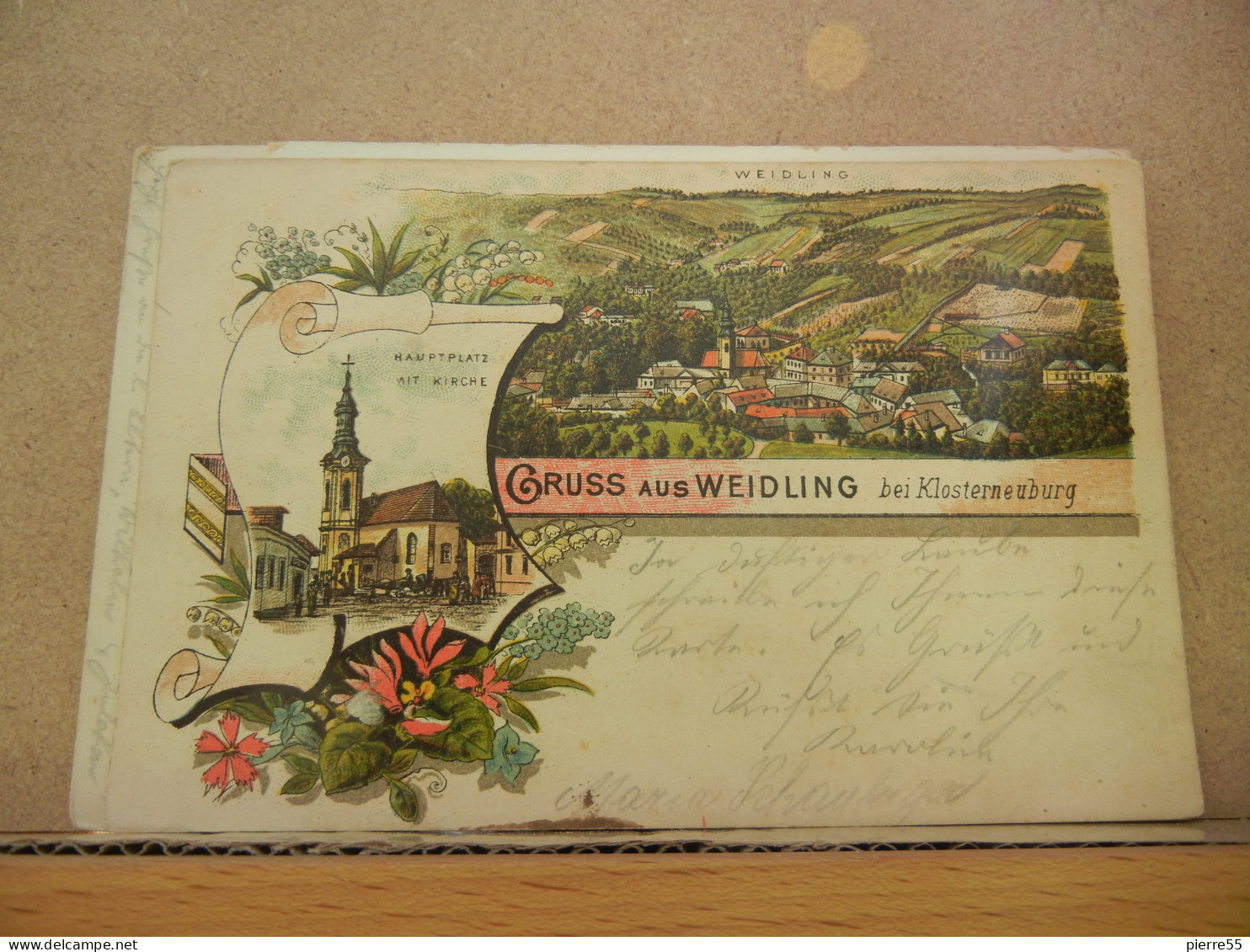 GRUSS AUS WEIDLING Bei KLOSTERNEUBURG - Lithographie Multivue -  GOOD CONDITION - Klosterneuburg