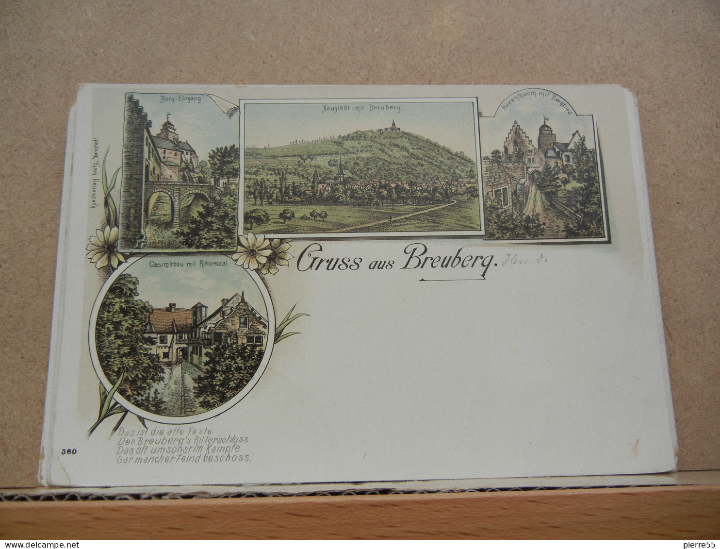 GRUSS Aus BREUBERQ (BREUBERG) - ODENWALD - Lithographie Multivues- Nice Condition - Odenwald