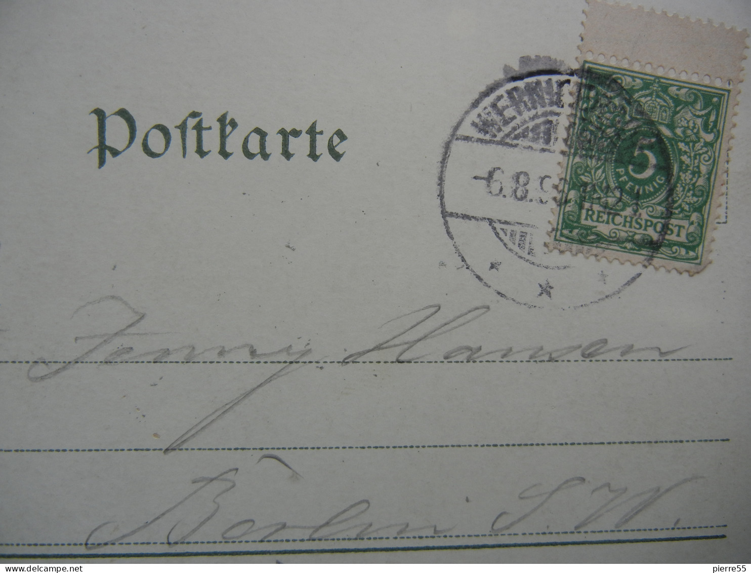 GRUSS Aus WERNIGERODE Multivue Lithographie - Special Postmark "bestellt Vom Postamte" 1896- Nice Condition - Wittlich