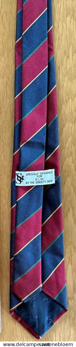 NL.- STROPDAS - SPECIALLY DESIGN FOR KLM BY THE SOCIETY SHOP. Necktie - Cravate - Kravate - Ties. - Cravatte