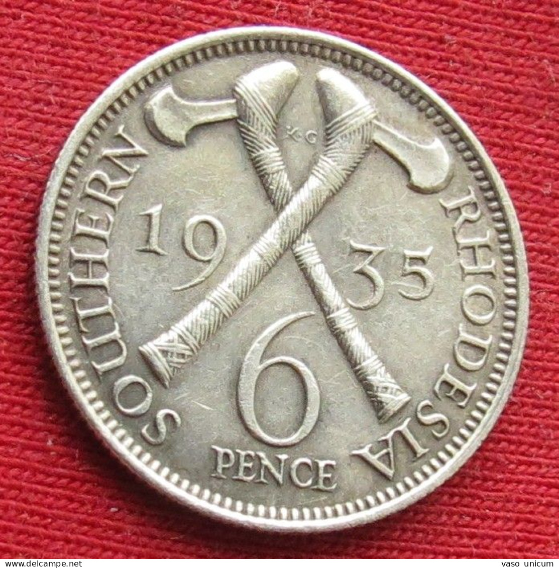 South Rhodesia 6 Pence 1935  Zimbabwe - Rhodesia