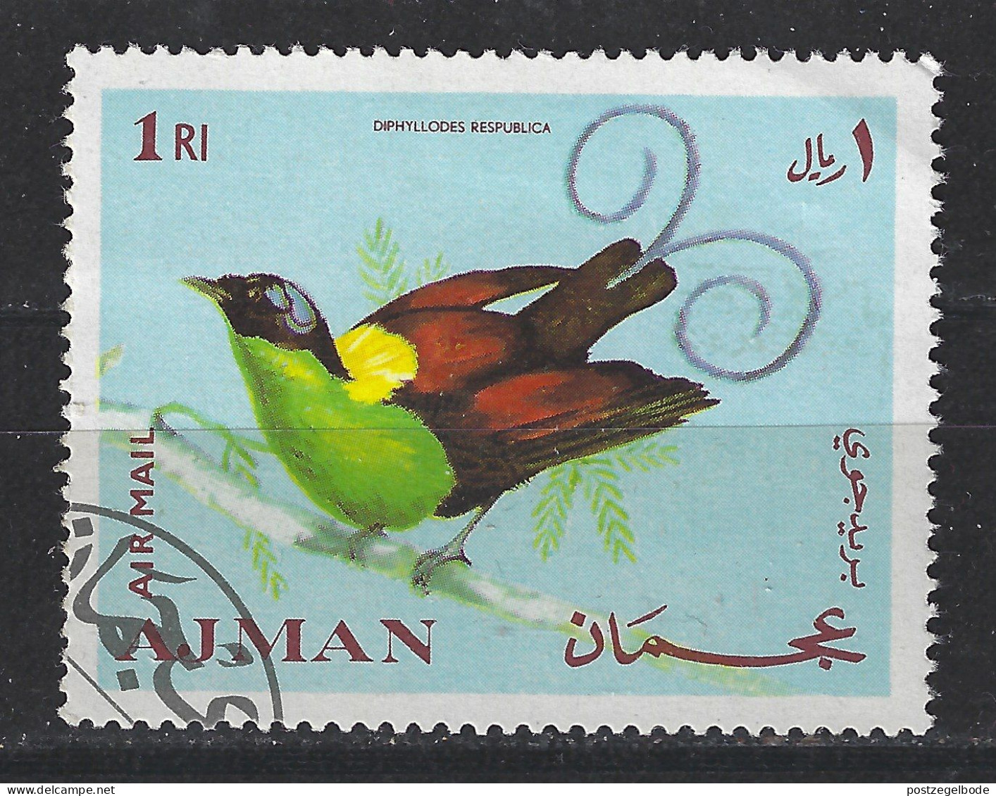 Ajman Used ; Paradijsvogel Bird Of Paradise Oiseau De Paradis Ave Del Paraiso Vogel Bird Ave Oiseau - Perroquets & Tropicaux