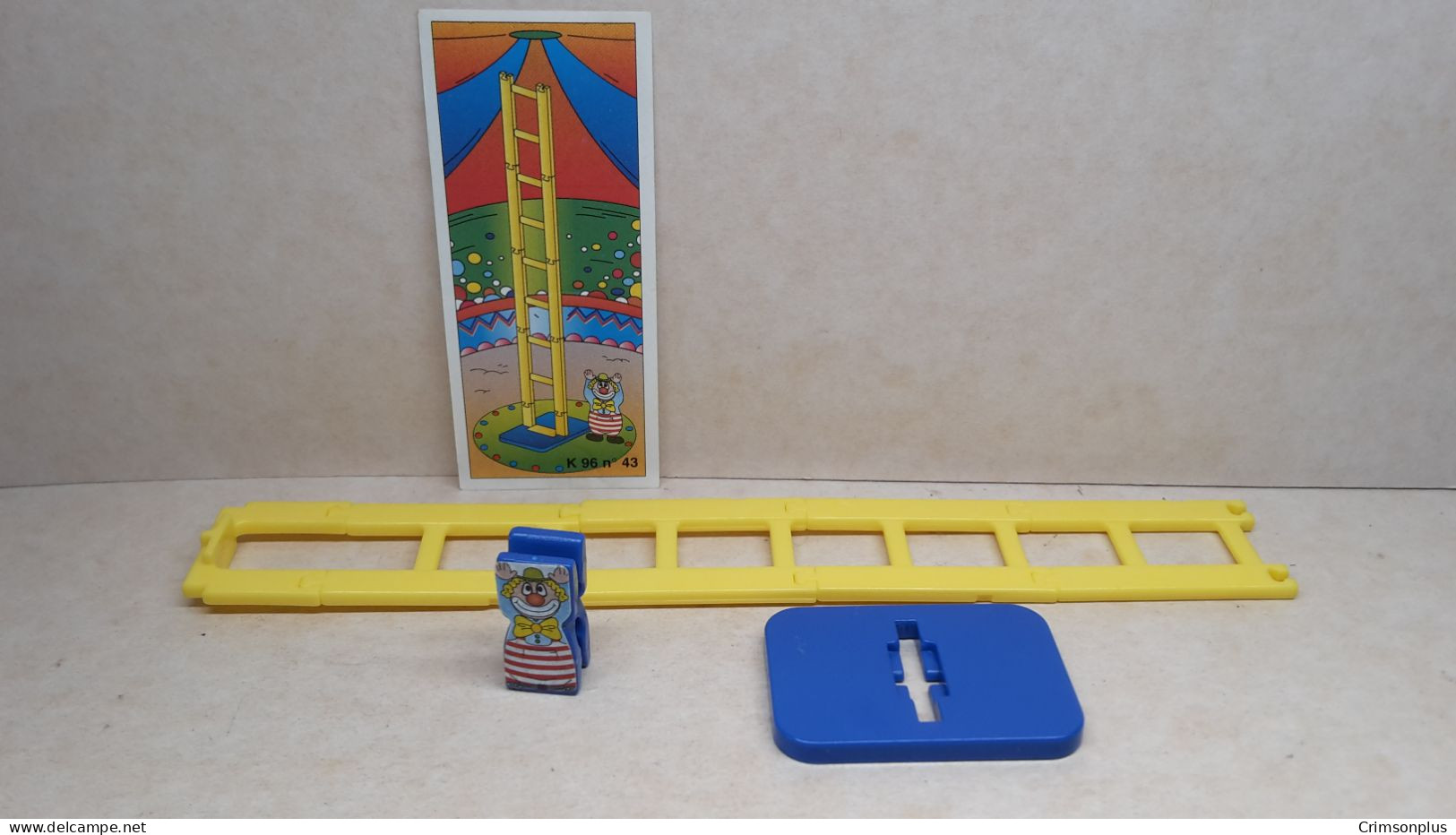 1996 Ferrero - Kinder Surprise - K96 43 - Clown With Yellow Ladder + BPZ - Monoblocs