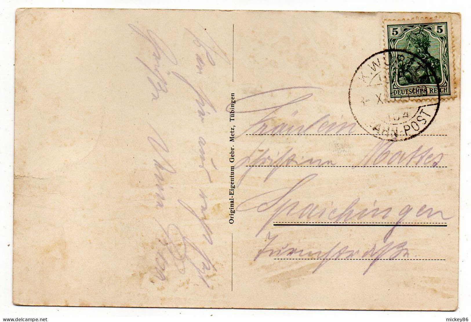 Allemagne-- ULM  A.D.  --1914 -- Rathaus (très Animée)  ....timbre .....cachet - Ulm