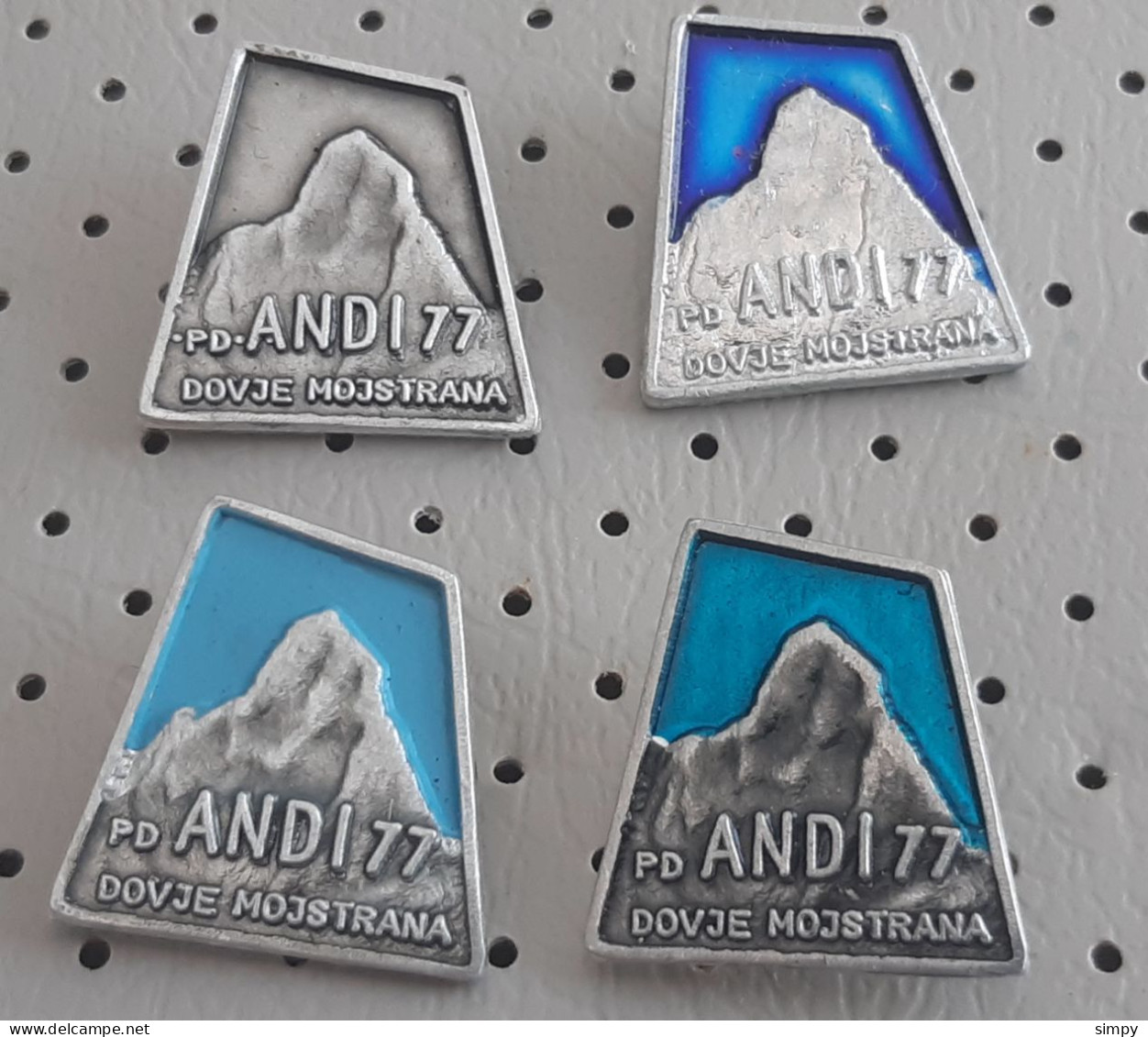 Yugoslav Expedition ANDES 1977 PD Dovje Slovenia Alpinism Mountaineering Pins - Alpinismus, Bergsteigen