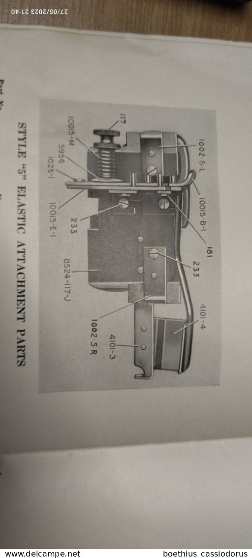 METROPOLITAN SEWING MACHINE CORPORATION BOOK OF INSTRUCTIONS FOR STYLE 180 AND 190 LONG ARM MACHINES - Etats-Unis