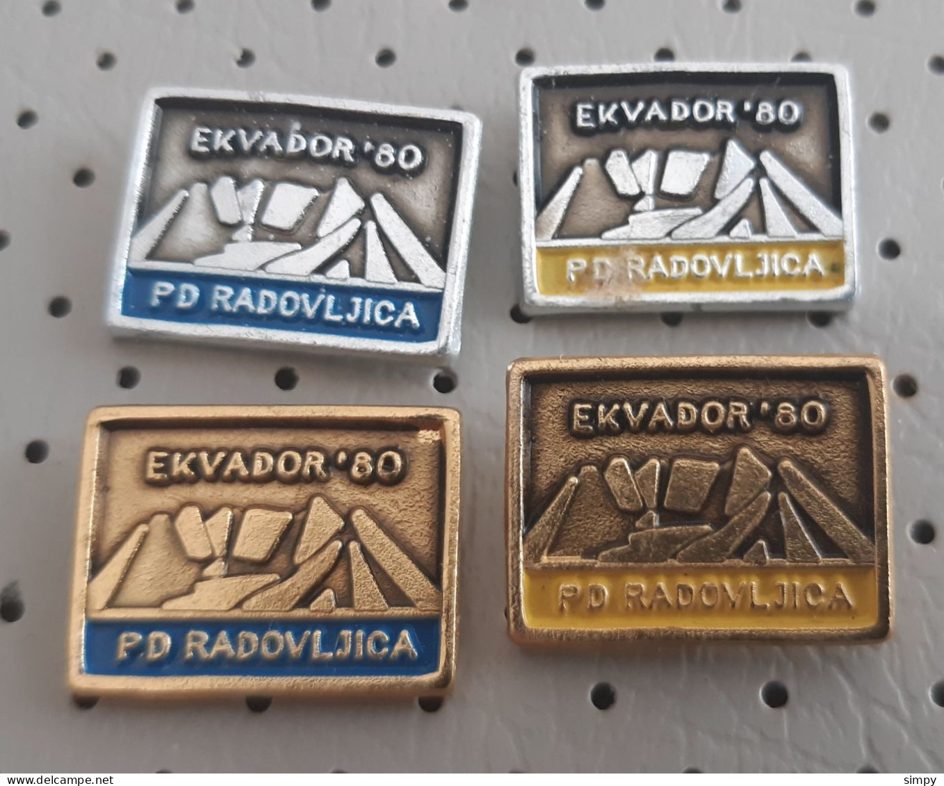 Yugoslav Expedition ECUADOR 1980 PD Radovljica Alpinism Mountaineering Pins - Alpinism, Mountaineering