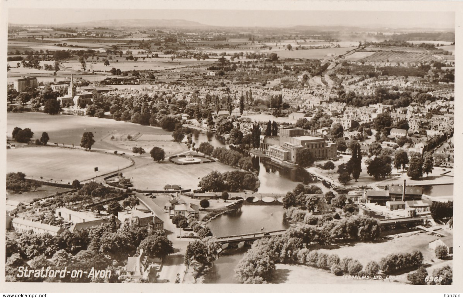 XUK.309  Stratford On Avon - Aerial View - Stratford Upon Avon