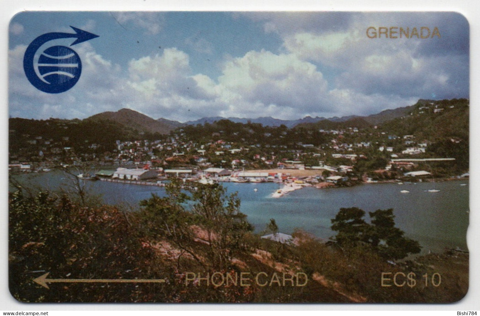 Grenada - View Of St. George’s $10 (Shallow Notch) - 2CGRB - Grenade