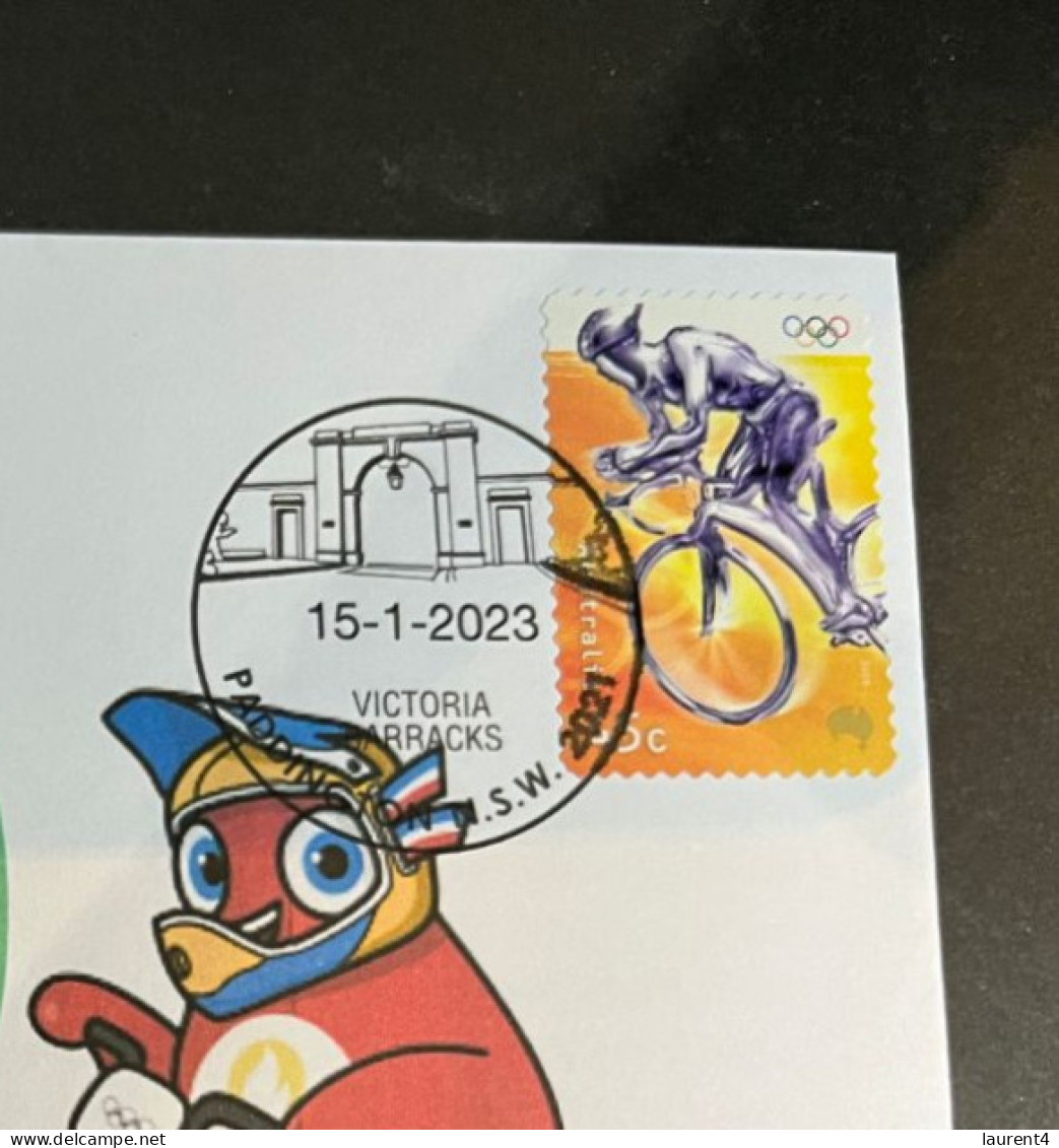 (1 R 42) Paris 2024 Olympics Games - BMX Freestyle Cycling (with 2000 Sydney Olympic Cycling Stamp P/s) - Zomer 2024: Parijs