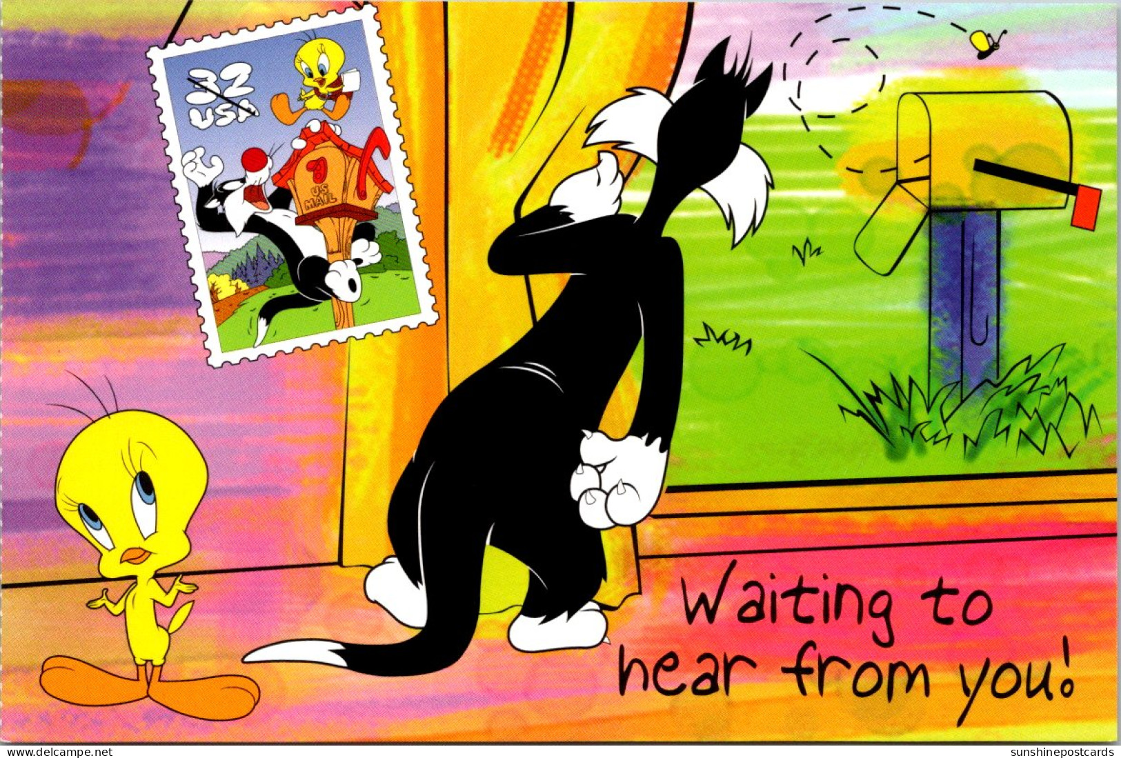 Comics Sylvester And Tweetie Waiting To Hear From You - Bandes Dessinées