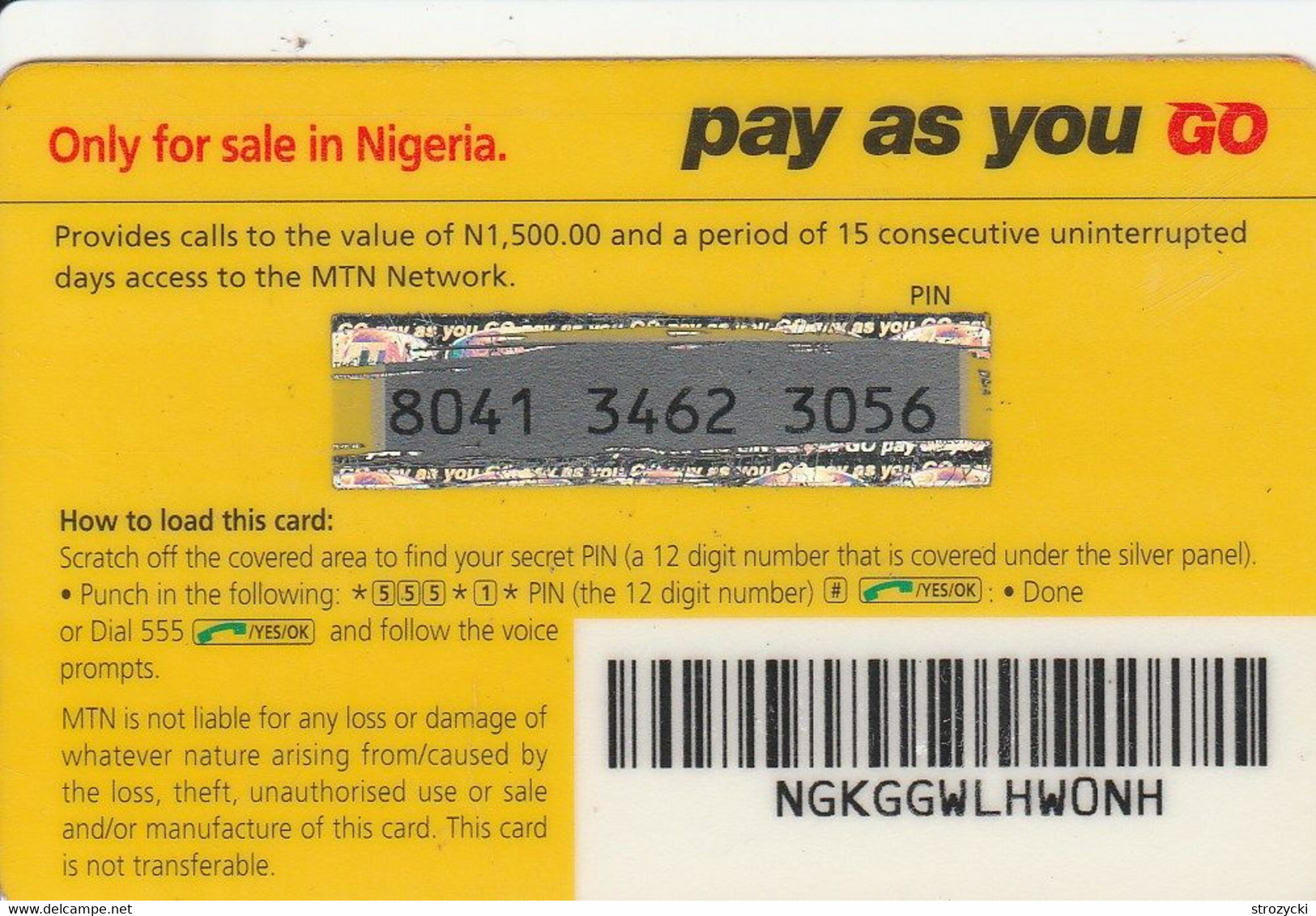 Nigeria - MTN - All In One - N 1.500 - Nigeria