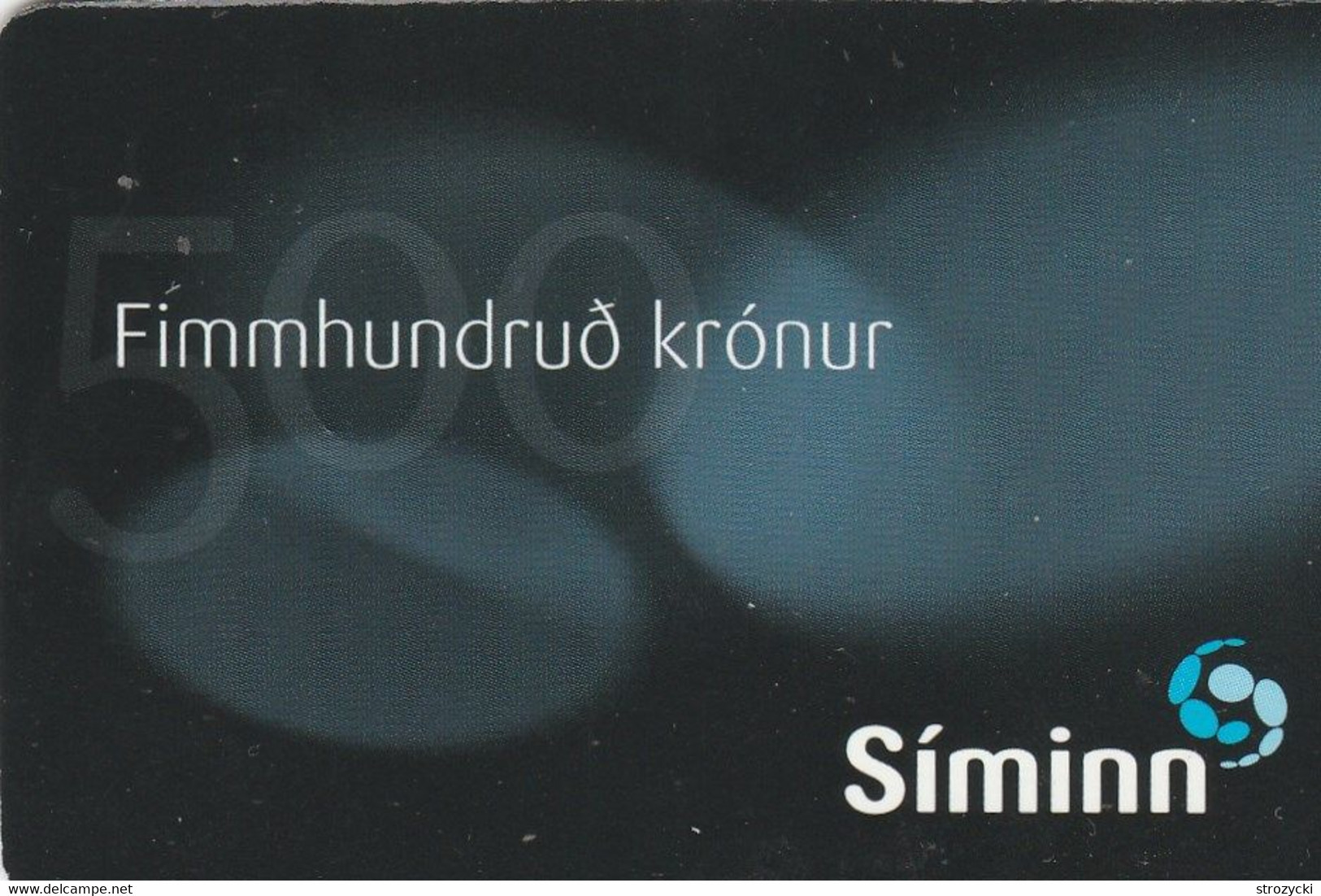 Iceland - Siminn - Fimmhundrud Kronur - Iceland