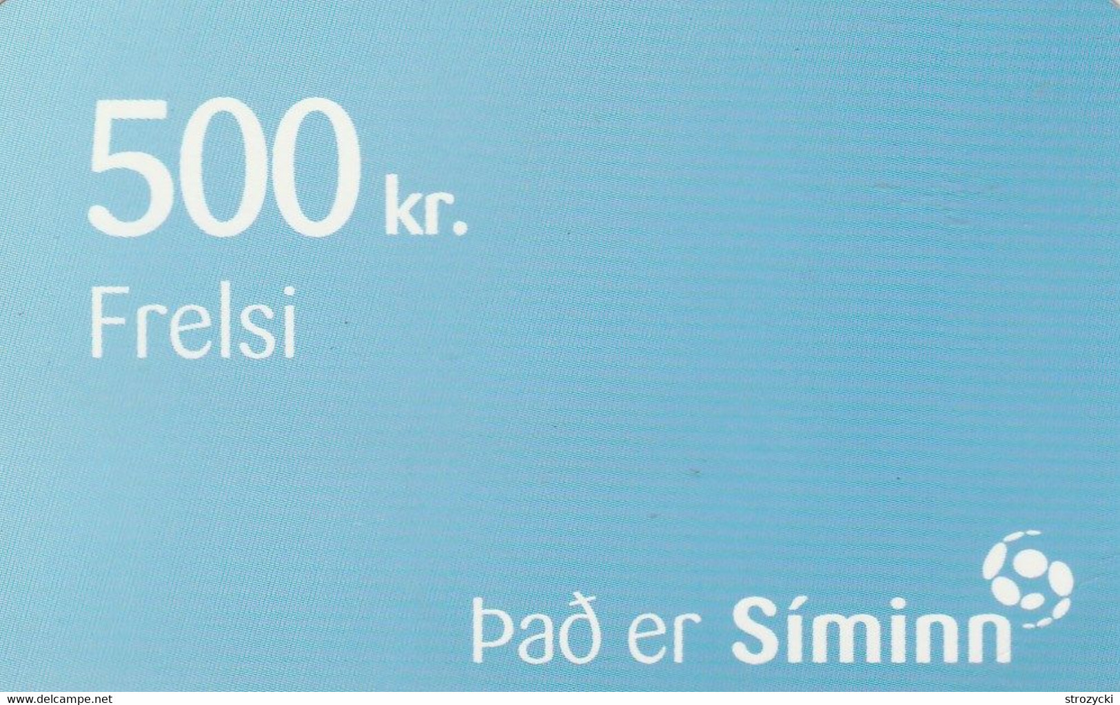 Iceland - Siminn -  Blue 500 Kr (01.07.2012) - Island