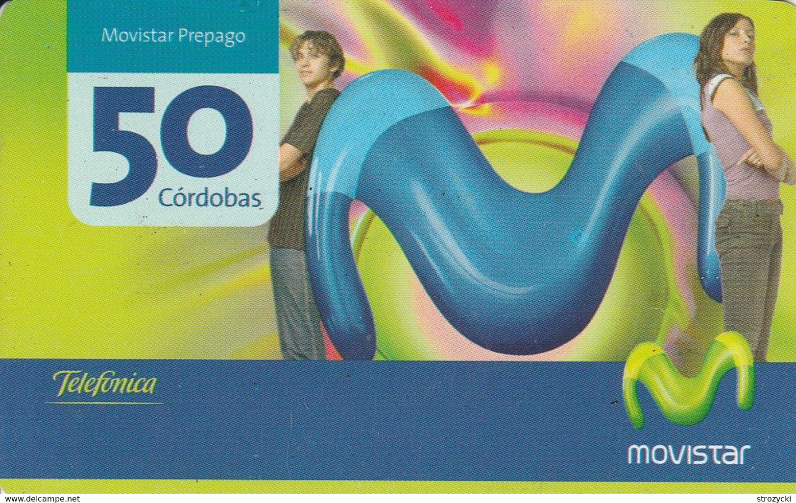 Nicaragua - Movistar - Couple And Logo (02/07) - Nicaragua