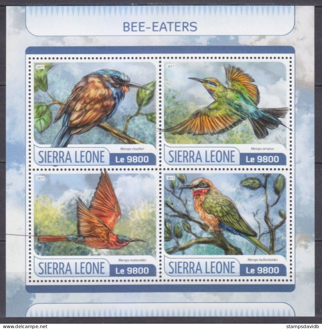 2017 Sierra Leone 8560-8563KL Birds 11,00 € - Pics & Grimpeurs