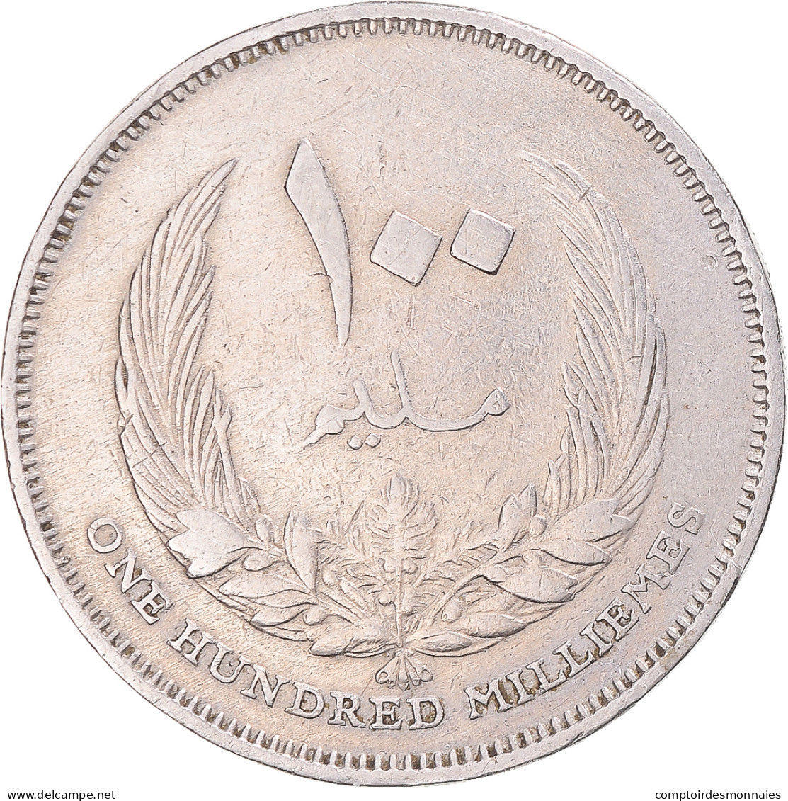 Monnaie, Libye, 100 Milliemes, 1965 - Libyen