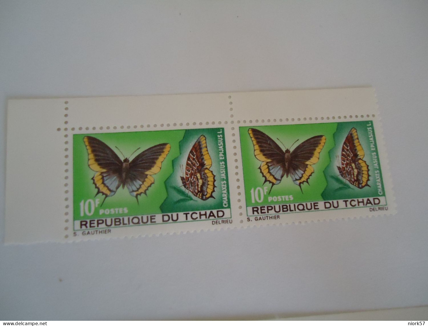 CHAD MNH  STAMPS PAIR BUTTERFLIES - Tchad (1960-...)