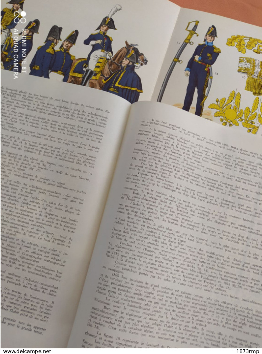 ETAT MAJOR ET AIDES DE CAMP 1803.1815 PLANCHE LUCIEN ROUSSELOT N°81 DE 1963, PREMIER EMPIRE - Otros & Sin Clasificación