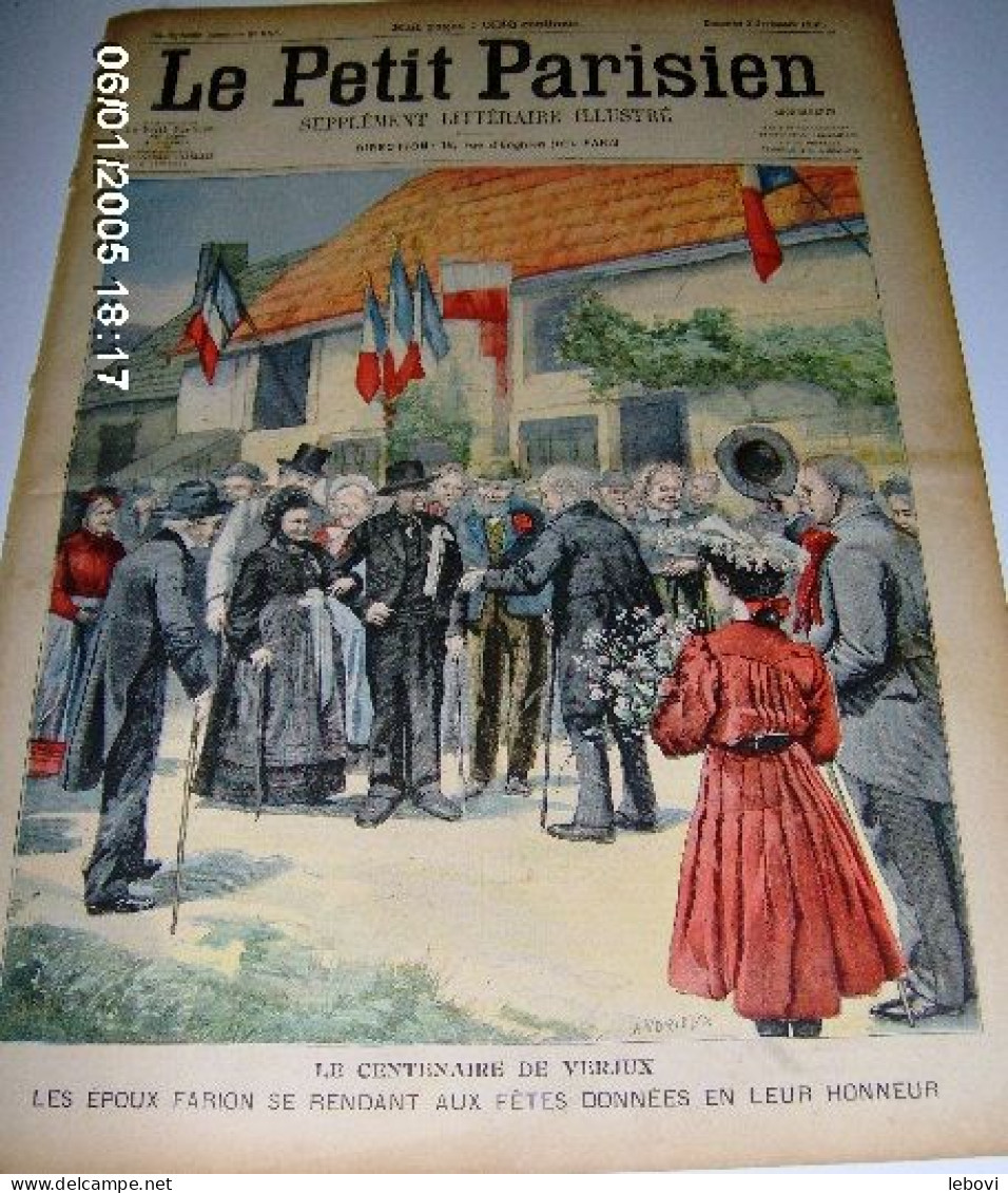 « Le Centenaire De VERJUX – Les, époux Farion Se Rendant Aux Fêtes Données En Leur Honneur» In « Le Petit Parisien – --> - Le Petit Parisien