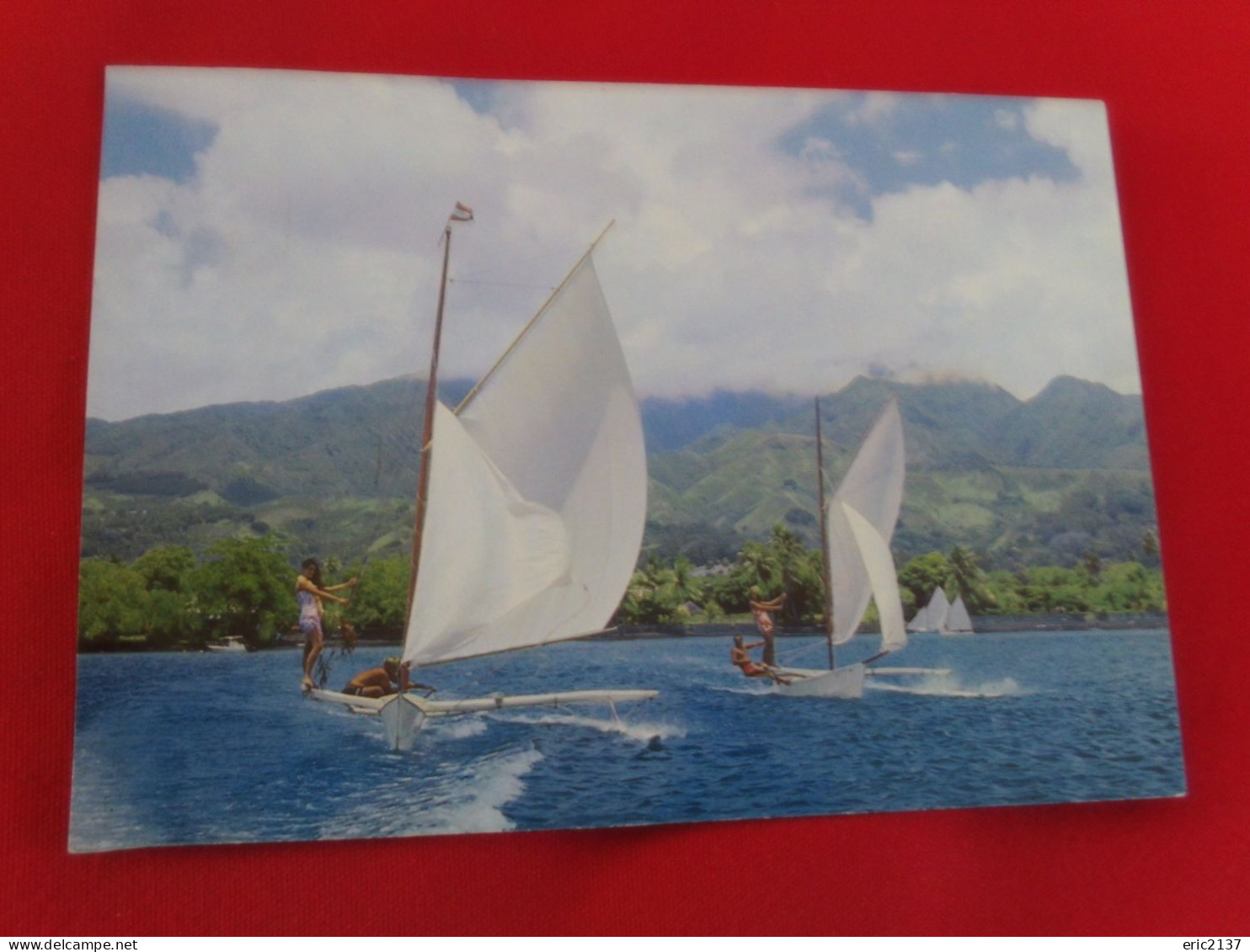 "TAHITIAN OUTRIGGER CANOE RACE..VAA TAIE PAUMOTU"...photo TEVA SYLVAIN...COURSE DE BATEAUX ... - Polynésie Française